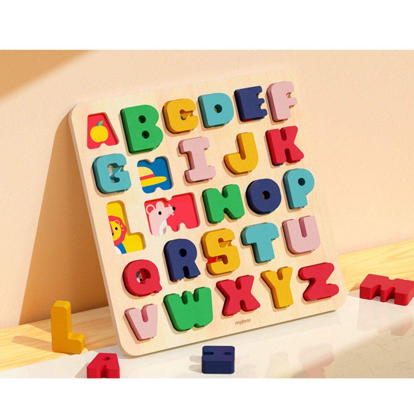 Mideer Wooden Puzzle - Let's Learn The Alphabet by Toytinkr