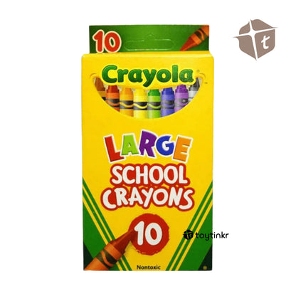 Crayola Large School Crayons - 10 Colors by Toytinkr