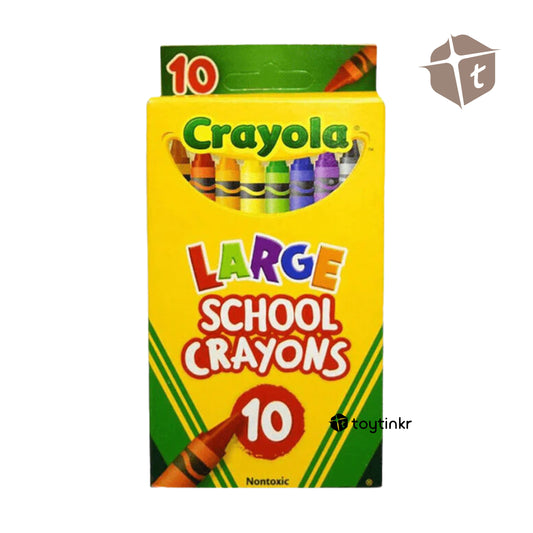 Crayola Large School Crayons - 10 Colors by Toytinkr