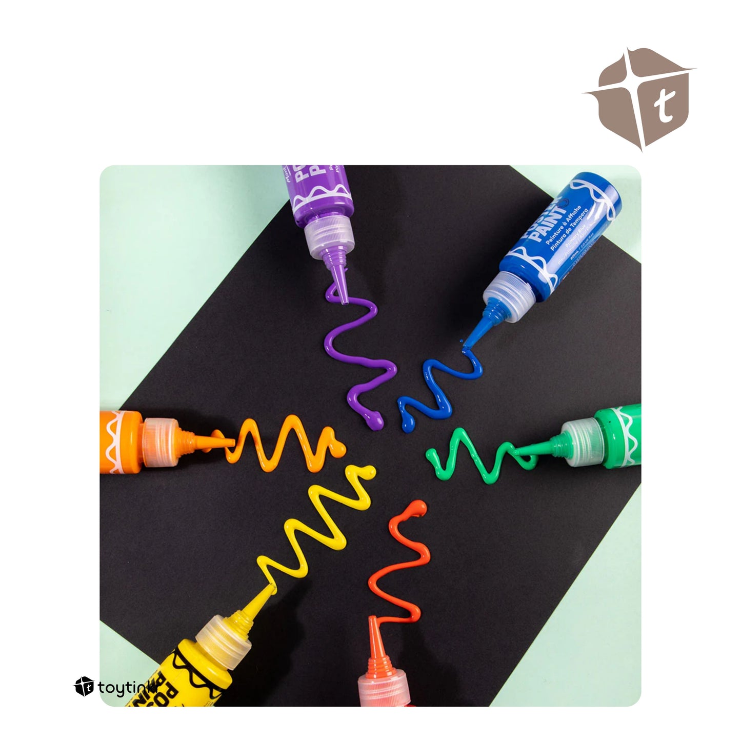 Mont Marte Poster Paints - 6 Colors (60ml) by Toytinkr