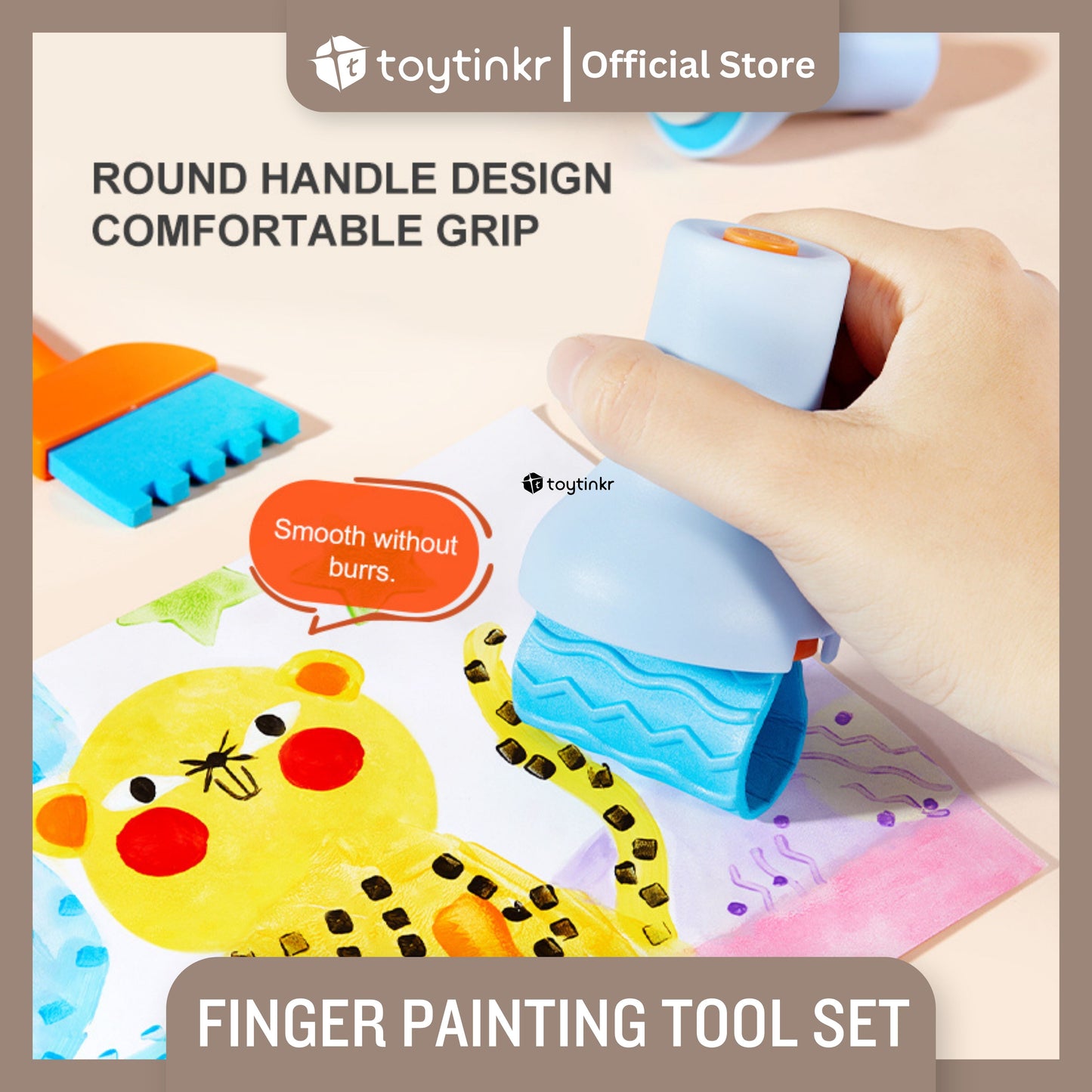 Mideer Finger Paint Tools Set by Toytinkr