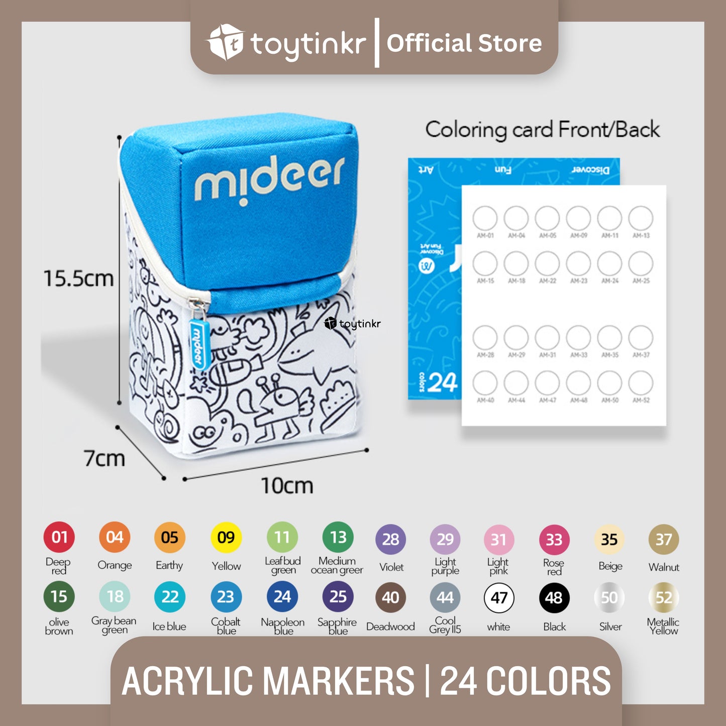 Mideer Acrylic Markers Art Markers (Personalized) by Toytinkr