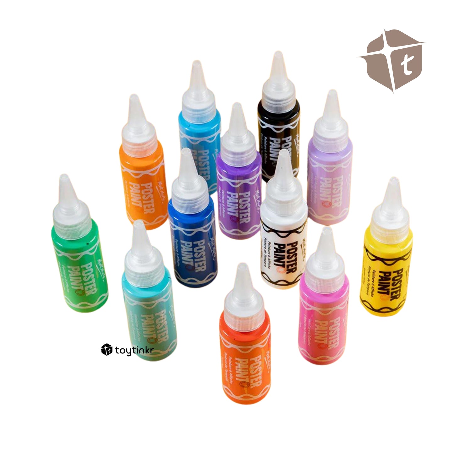 Mont Marte Poster Paints - 12 Colors (60ml) by Toytinkr