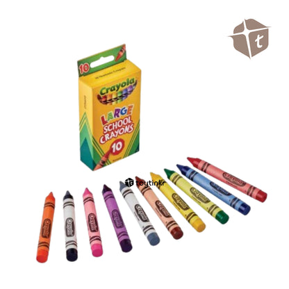 Crayola Large School Crayons - 10 Colors by Toytinkr