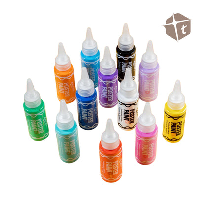 Mont Marte Poster Paints - 12 Colors (60ml) by Toytinkr