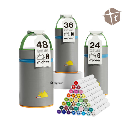 Mideer Dual tip Straight Liquid Acrylic Markers by Toytinkr