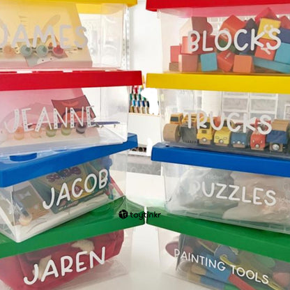 Stackable Toy Organizer Box for Kids Toys by Toytinkr