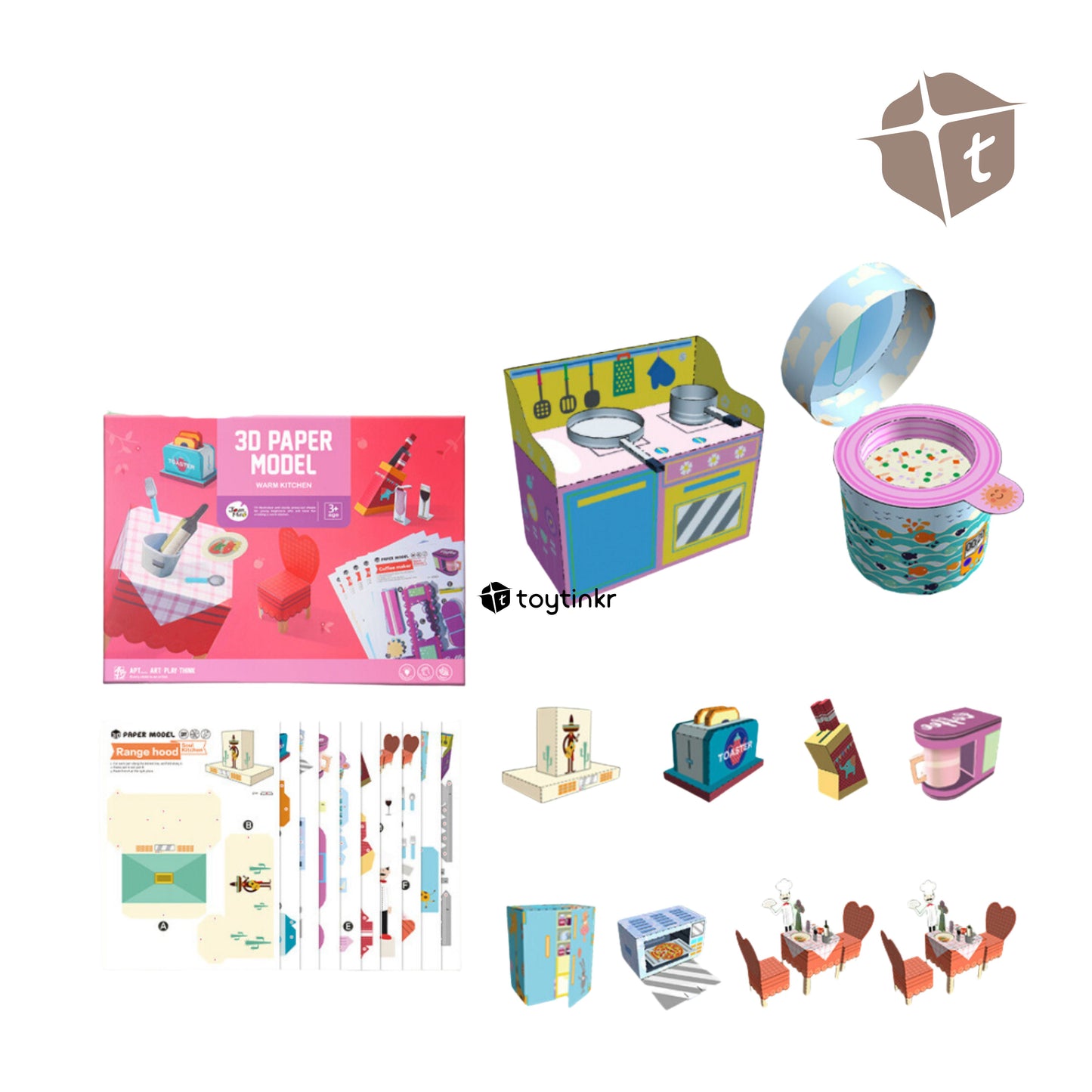 Jar Melo 3D Paper Model -  Warm Kitchen by Toytinkr