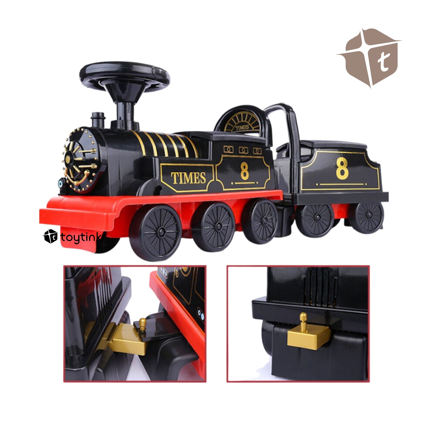 Ride on Train Head with Tracks by Toytinkr