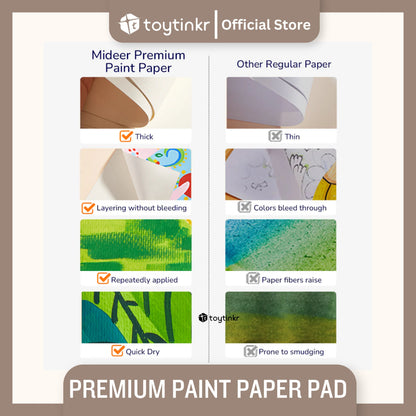 Mideer Premium Paint Paper Pad by Toytinkr