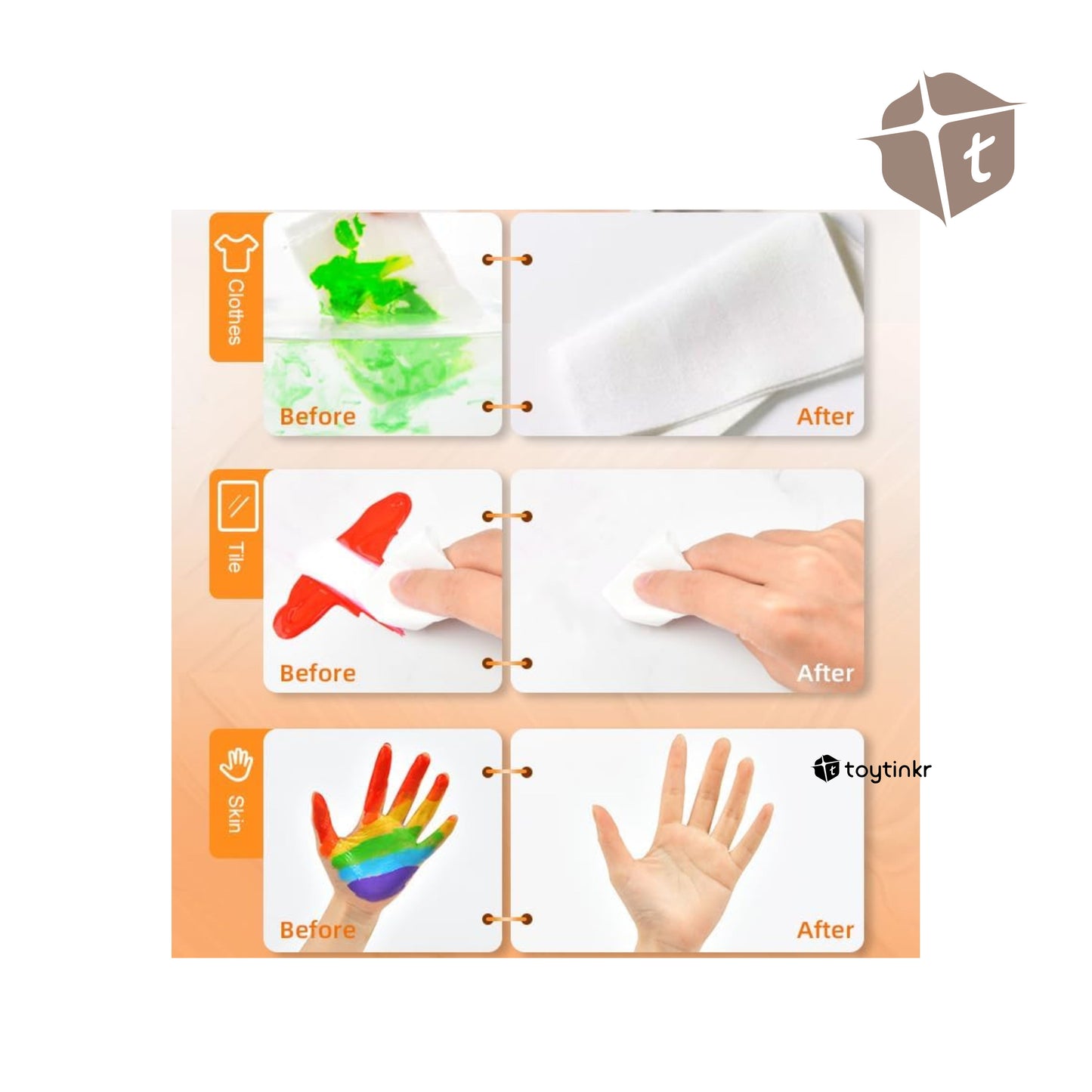 Mideer Finger Paint Washable - 12 Colors (60ml) by Toytinkr