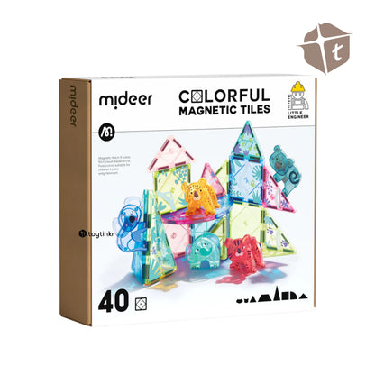 Mideer Colorful Magnetic Tiles - Wonderful Forest by Toytinkr