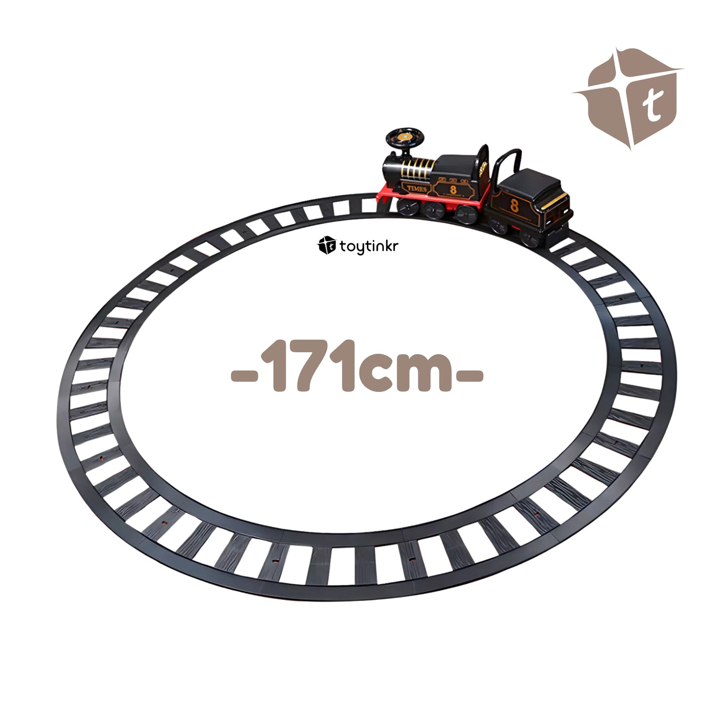 Ride on Train Head with Tracks by Toytinkr