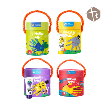 Jar Melo Washable Finger Paint - 6 Colors by Toytinkr