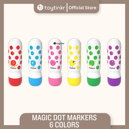 Mideer Magic Dot Markers 6 Colors by Toytinkr