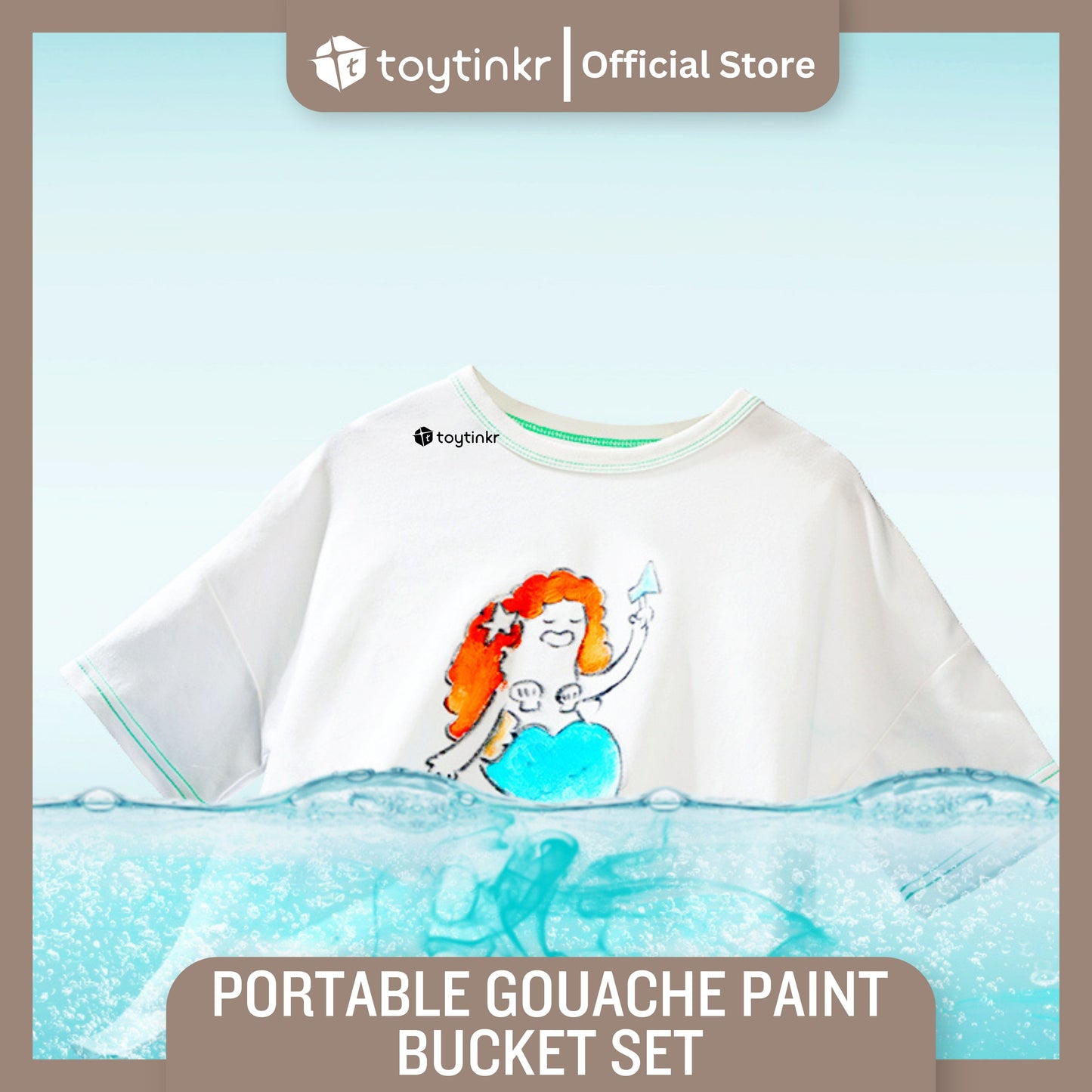 Mideer Portable Gouache Paint Bucket Set by Toytinkr