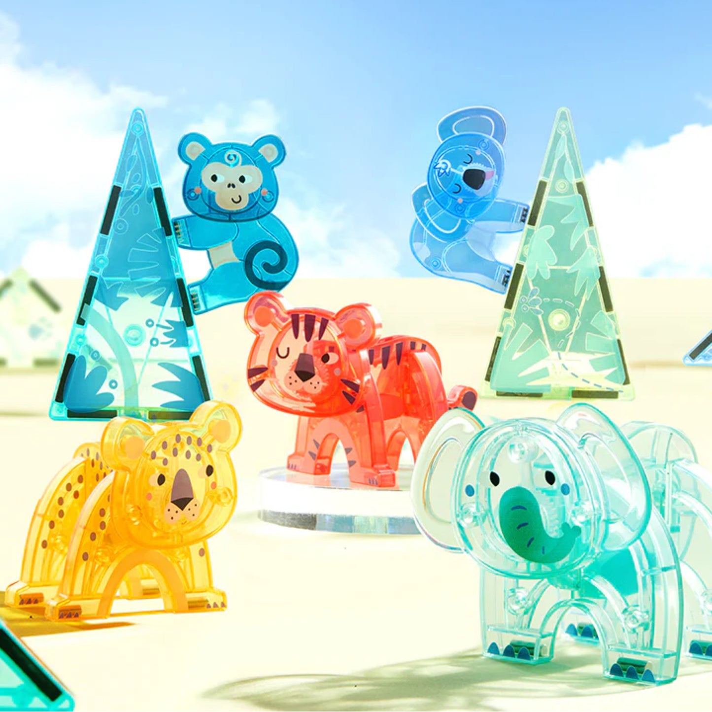 Mideer Colorful Magnetic Tiles - Wonderful Forest by Toytinkr