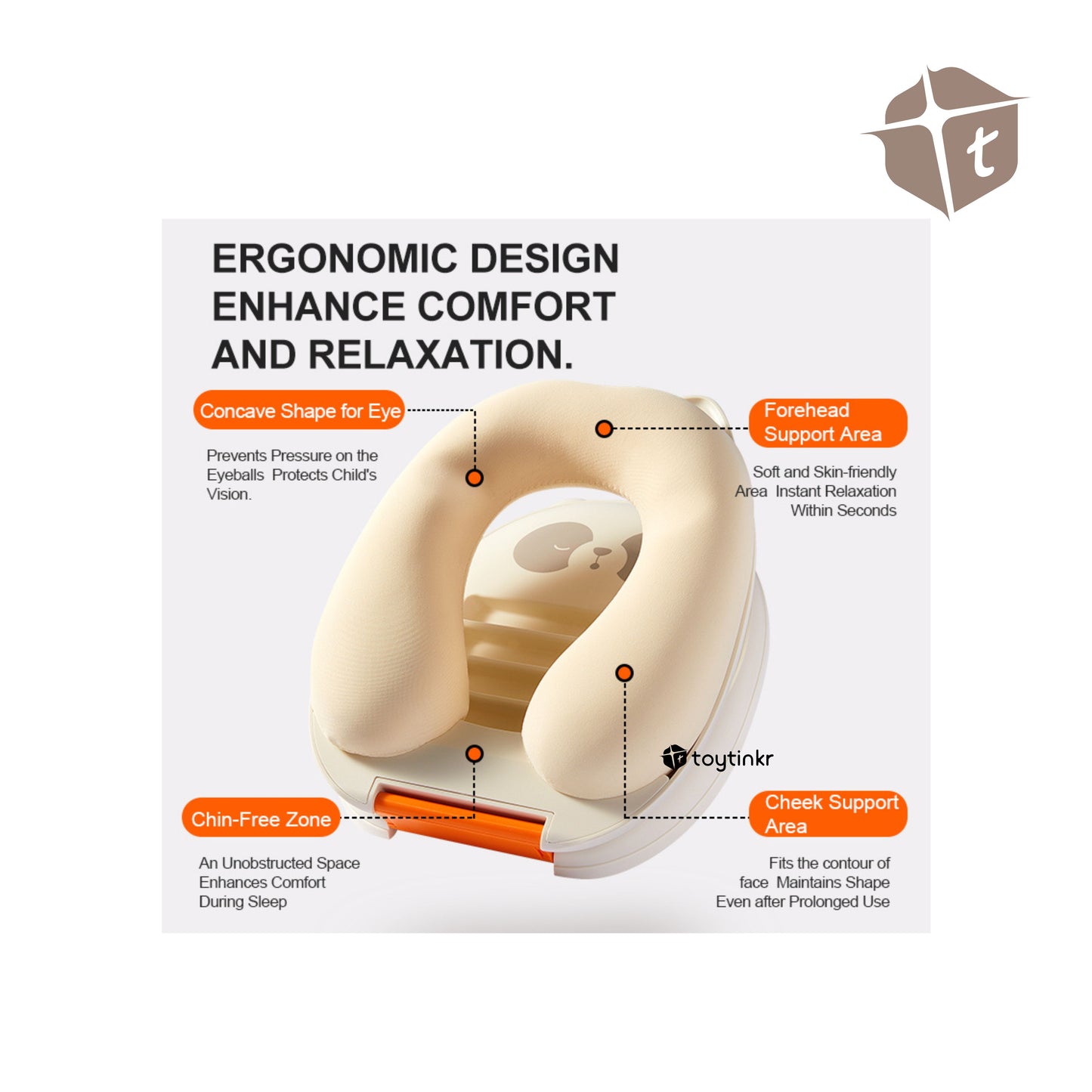 Mideer Foldable Face Nap Pillow by Toytinkr