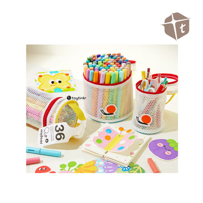 Mideer Straight Liquid Acrylic Markers w/ Bag - 36 Colors by Toytinkr