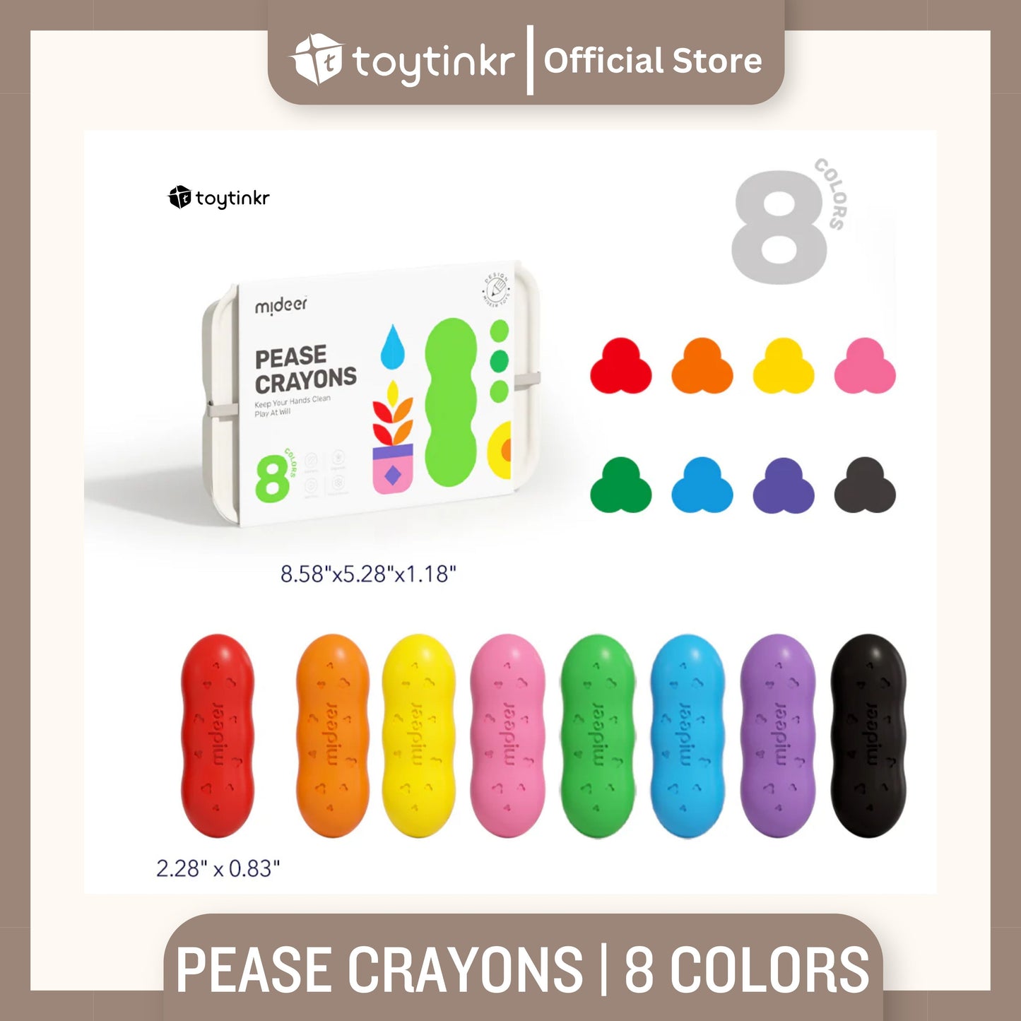 Mideer Pease Crayons By Toytinkr