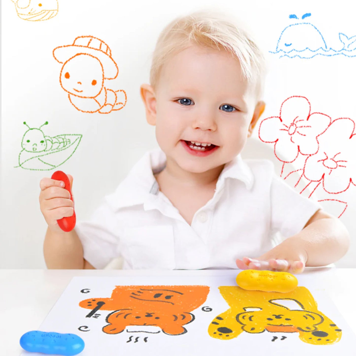 Mideer Pease Crayons by Toytinkr