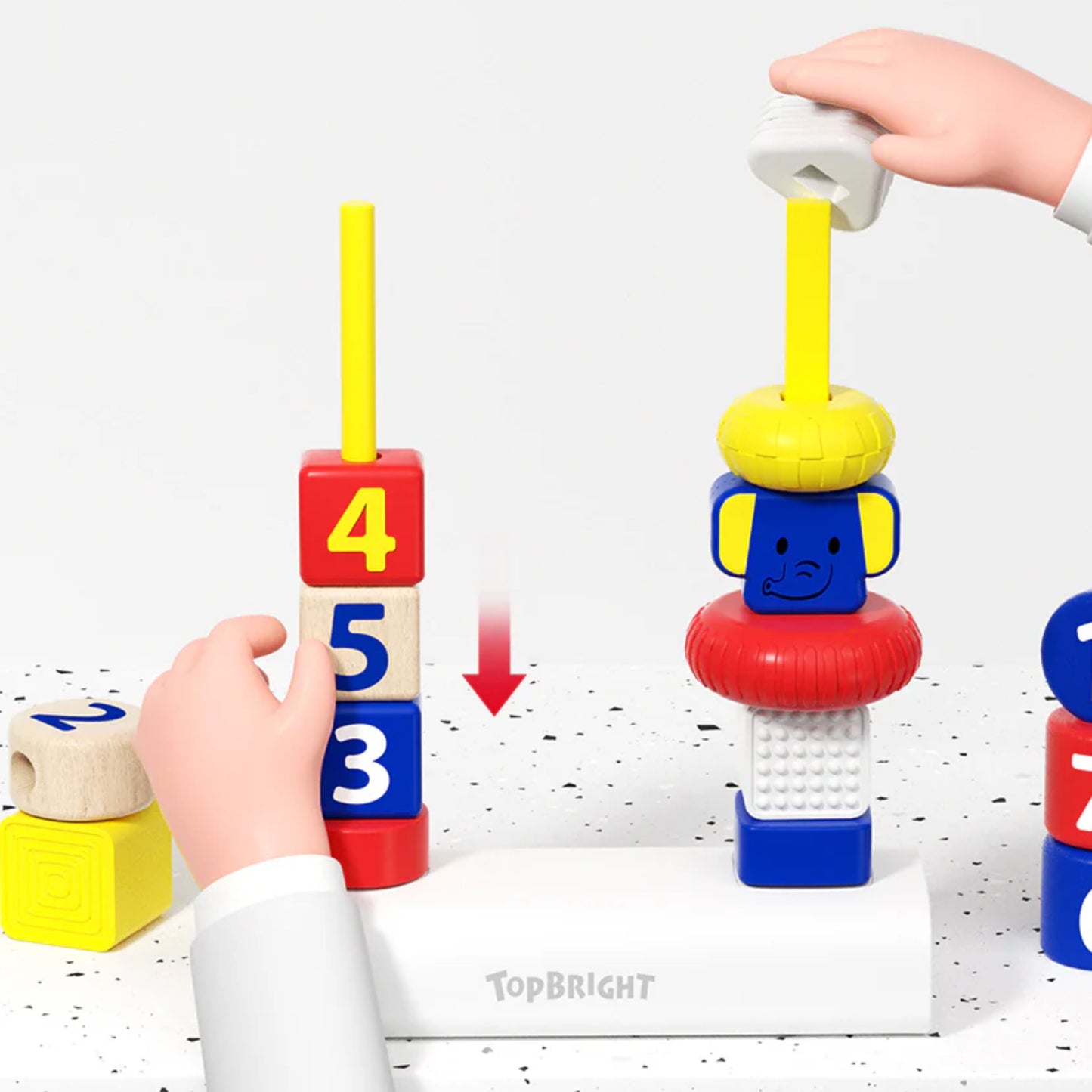 Top Bright 3 in 1 Stacking Toy by Toytinkr