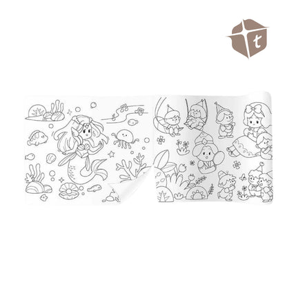 Jar Melo Sticky Coloring Poster - Fairytale Land by Toytinkr
