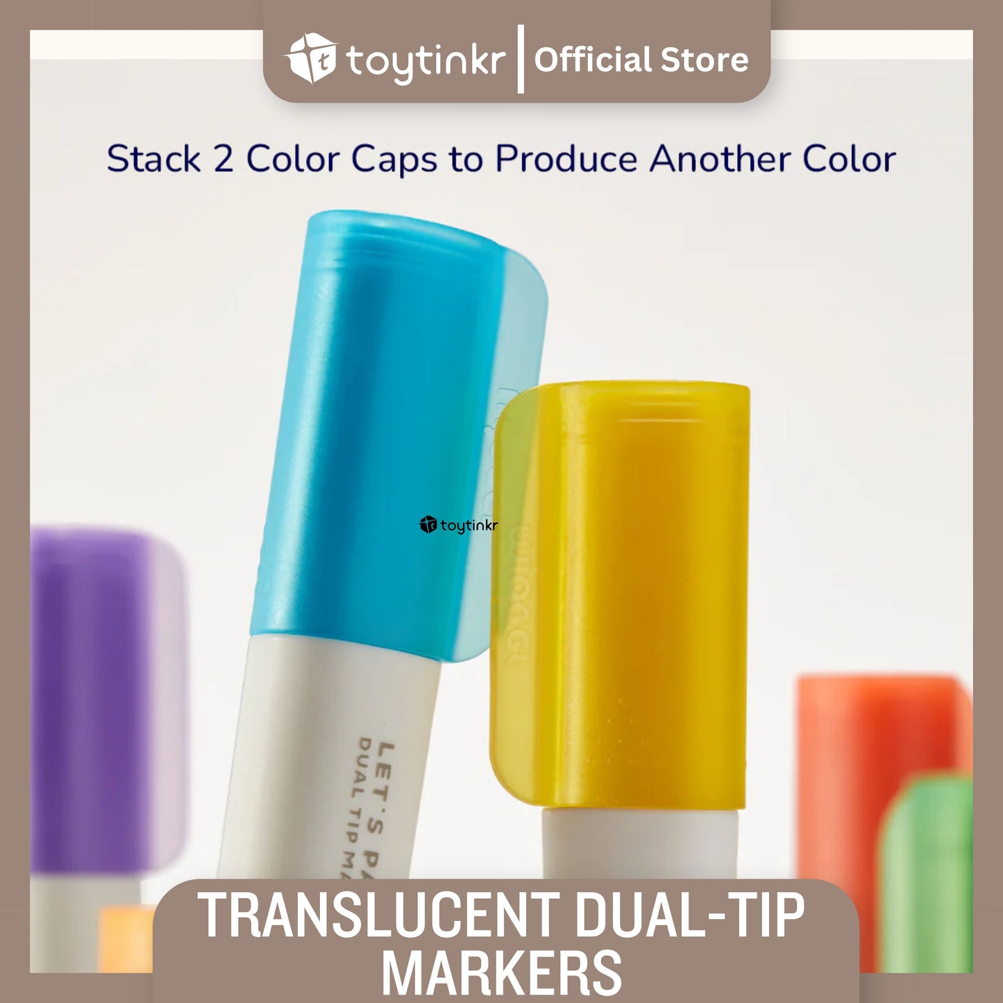 Mideer Translucent Dual Tip Markers by Toytinkr