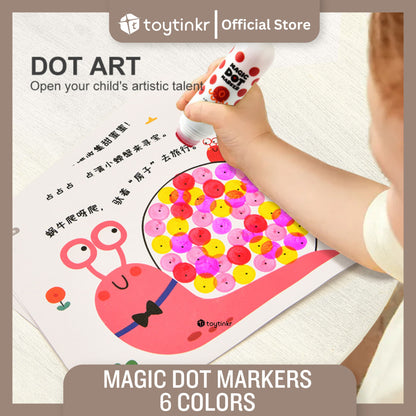Mideer Magic Dot Markers 6 Colors by Toytinkr