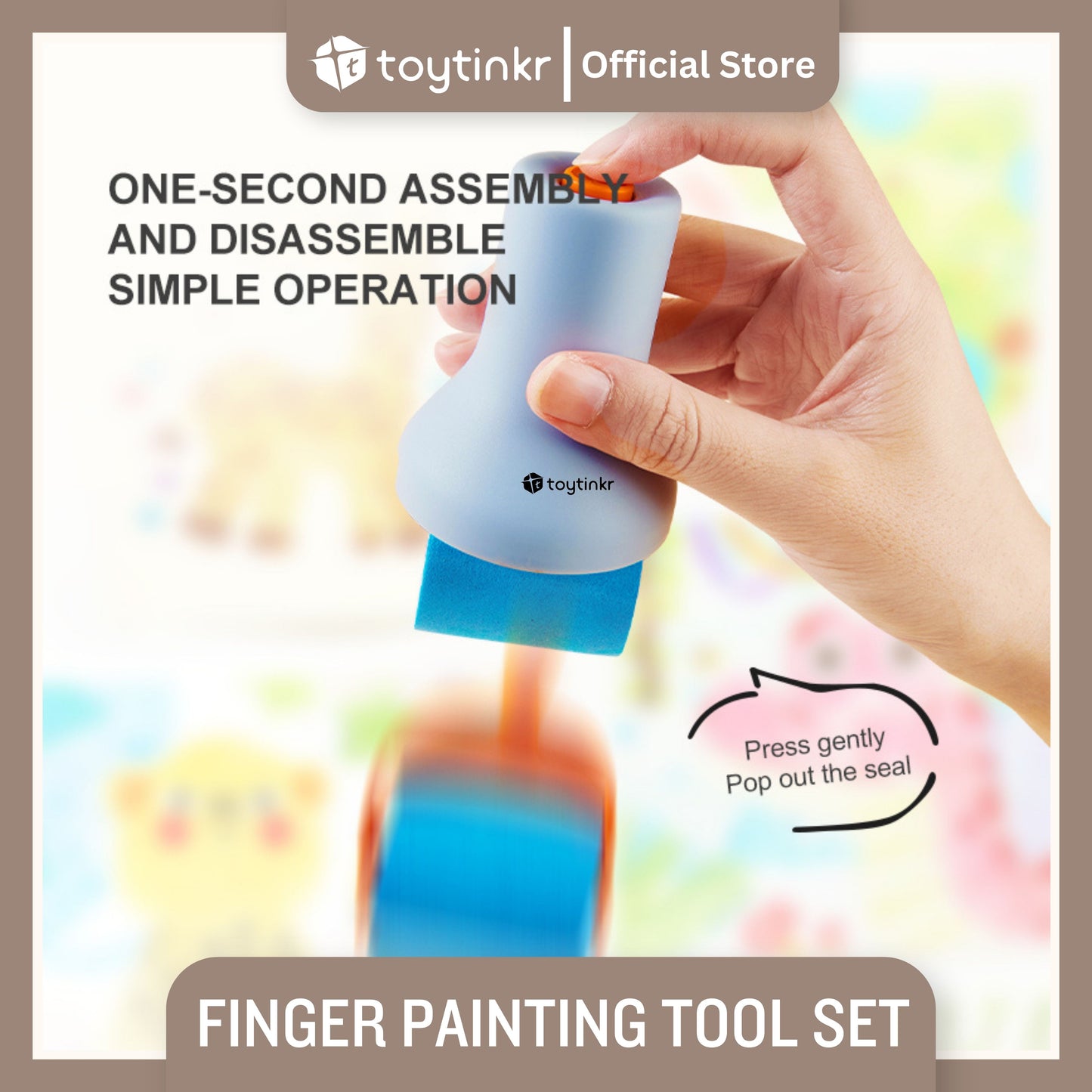Mideer Finger Paint Tools Set by Toytinkr