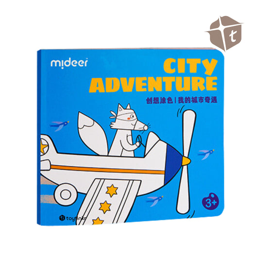 Mideer Coloring Book - City Adventure by Toytinkr