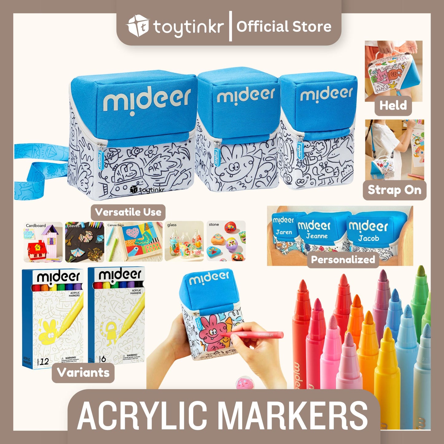 Mideer Acrylic Markers Art Markers (Personalized) by Toytinkr