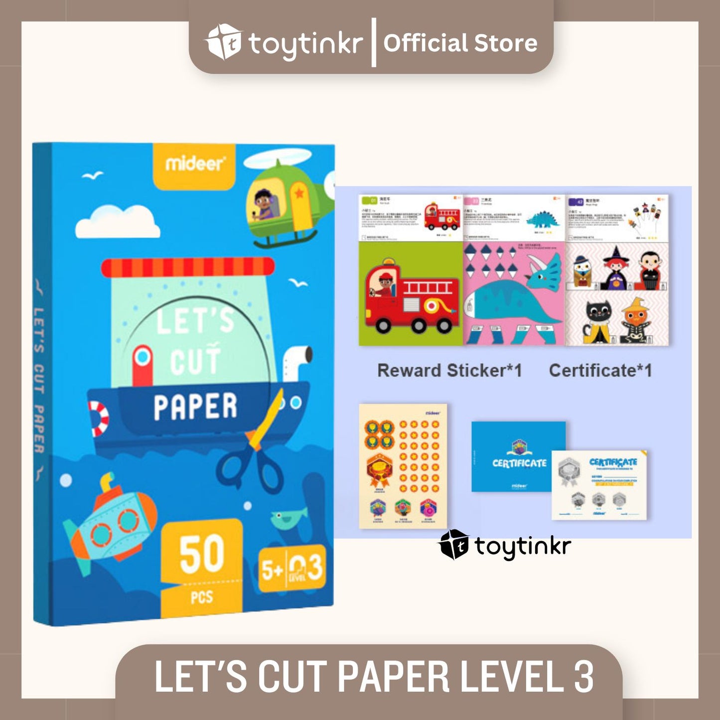 Mideer Let's Cut Paper by Toytinkr