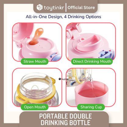 Mideer Portable Double Drinking Bottle by Toytinkr
