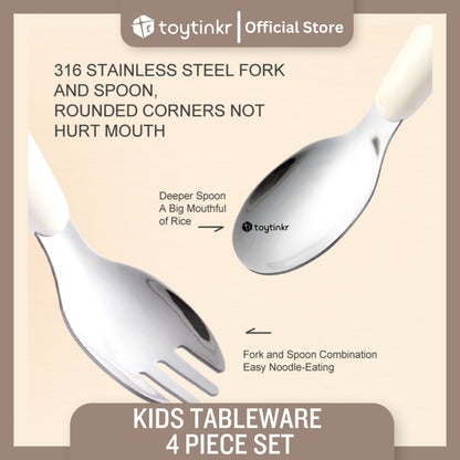 Mideer Kids Tableware 4 Piece Set by Toytinkr