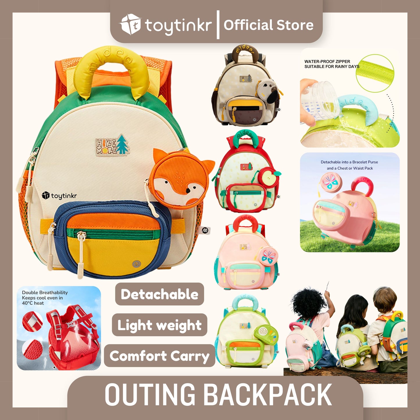 Mideer Outing Backpack by Toytinkr