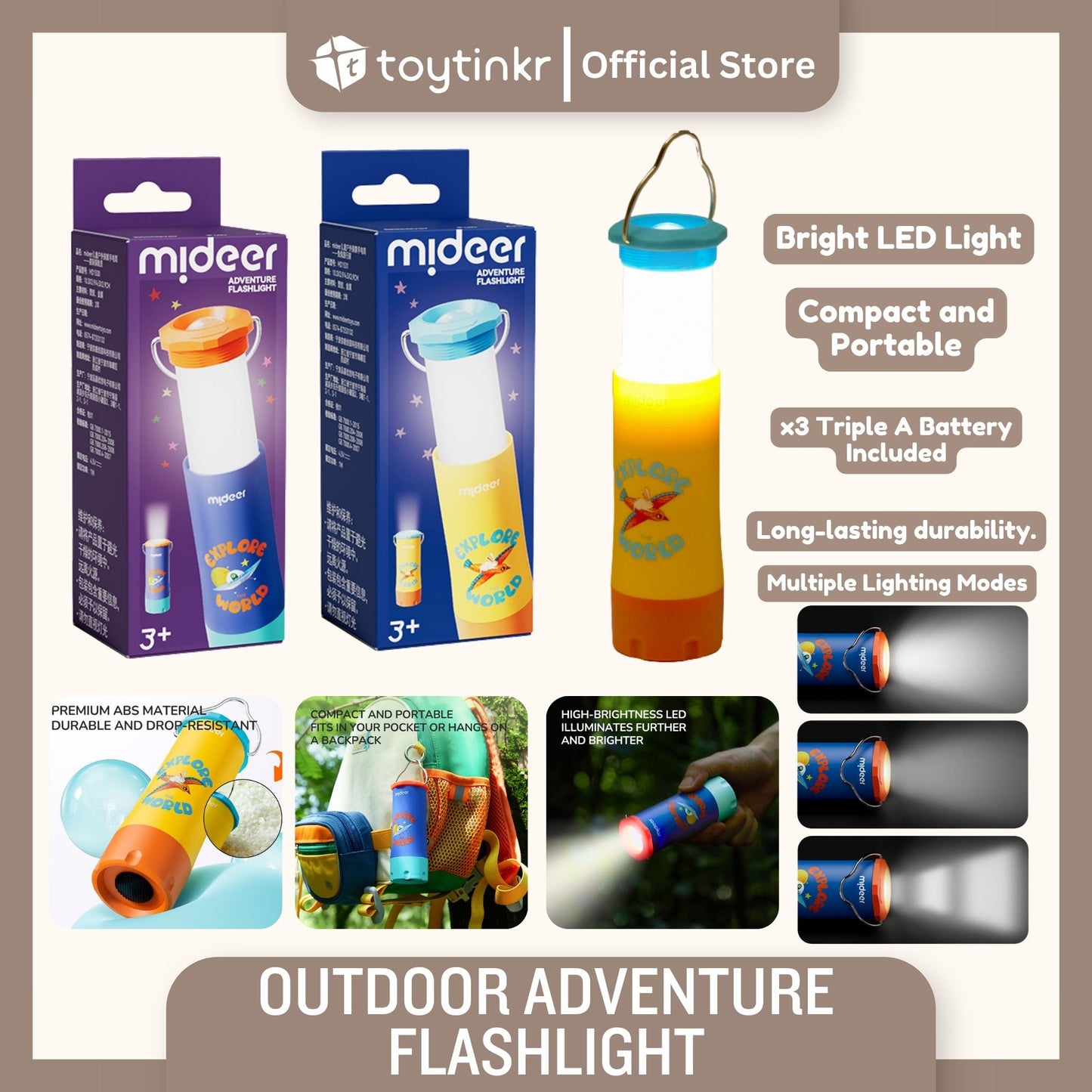 Mideer Outdoor Adventure Flashlight by Toytinkr