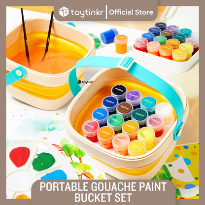 Mideer Portable Gouache Paint Bucket Set by Toytinkr