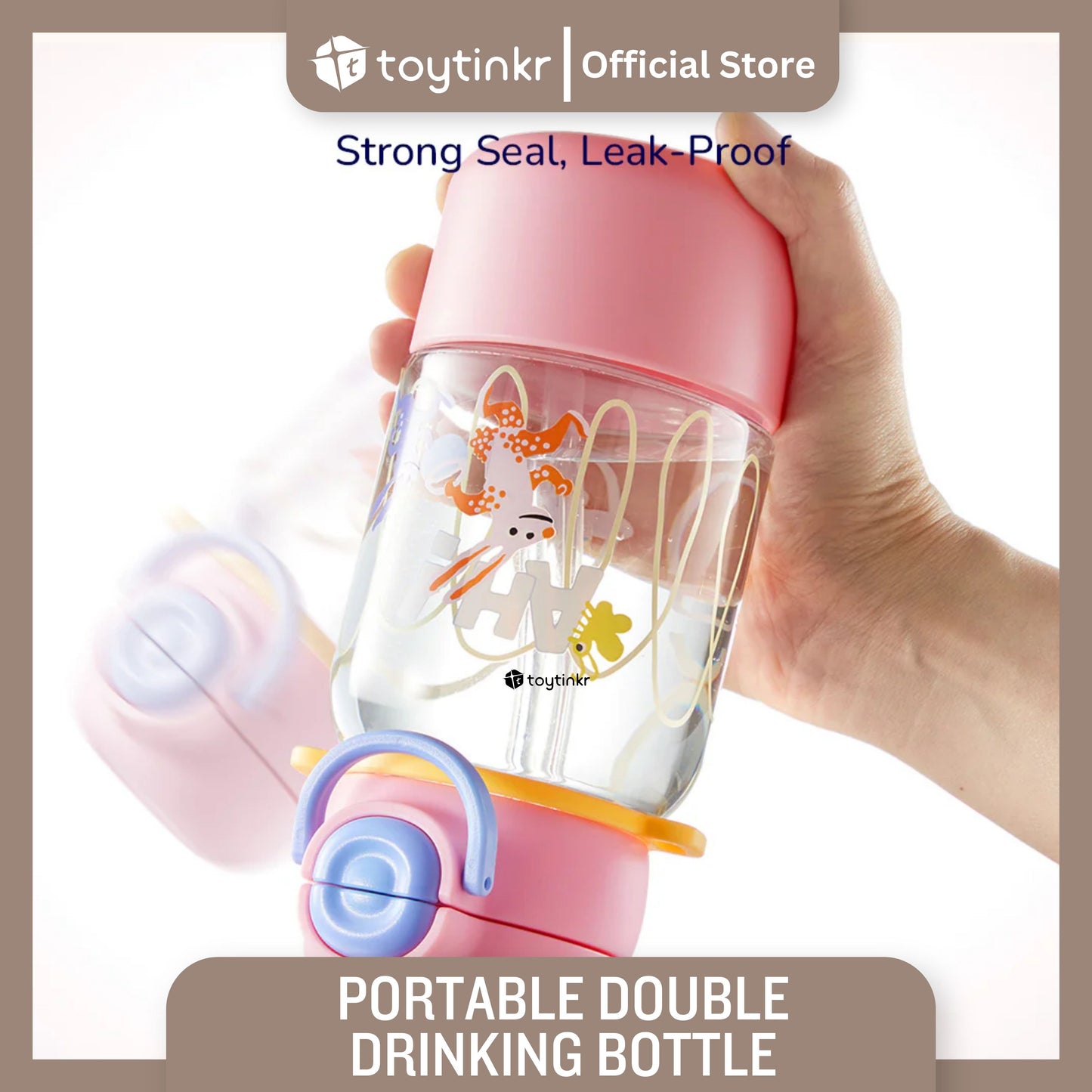 Mideer Portable Double Drinking Bottle by Toytinkr