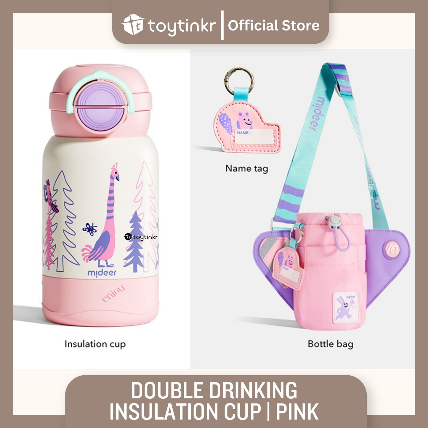 Mideer Double Drinking Insulation Cup by Toytinkr